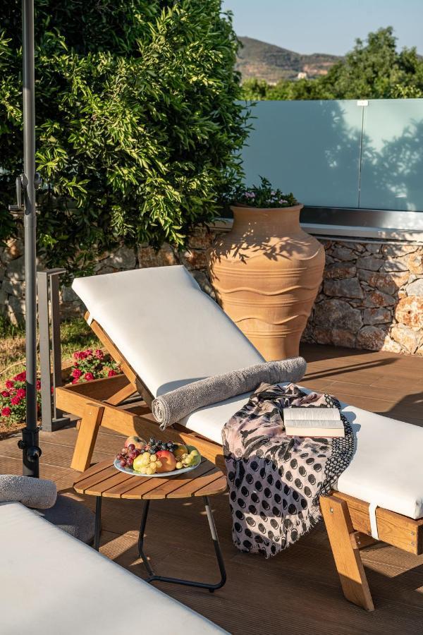 Villa Enny, 3 Bd With Private Heated Pool Agia  Exteriör bild