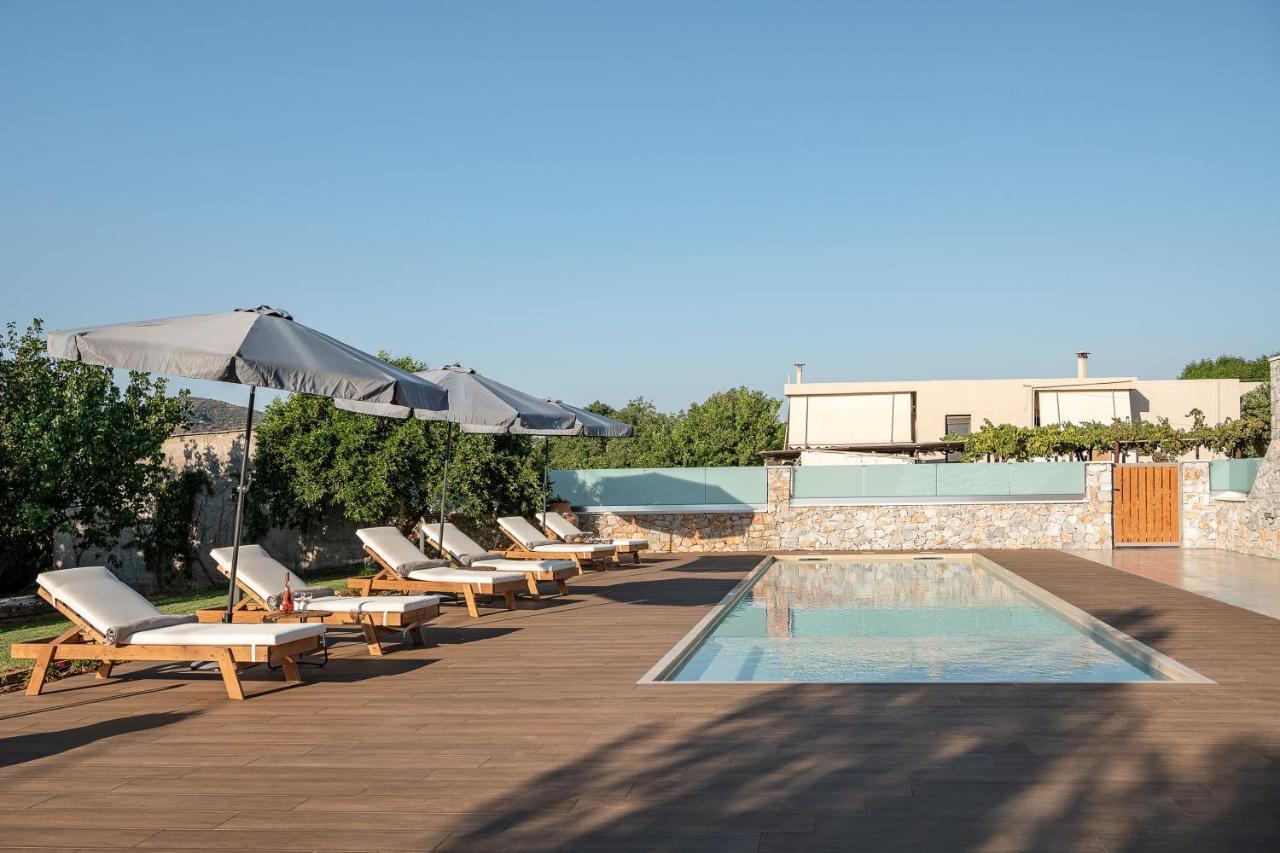 Villa Enny, 3 Bd With Private Heated Pool Agia  Exteriör bild