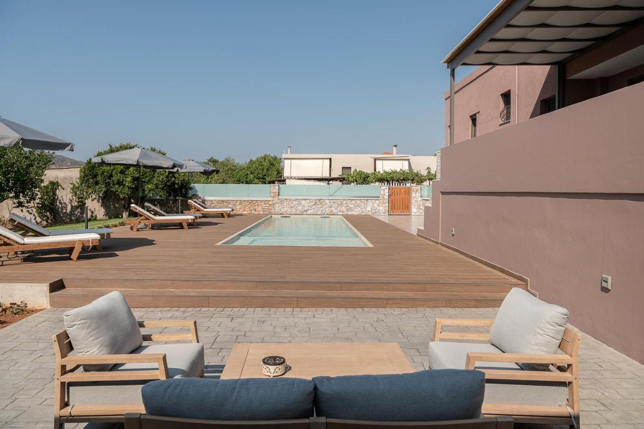 Villa Enny, 3 Bd With Private Heated Pool Agia  Exteriör bild