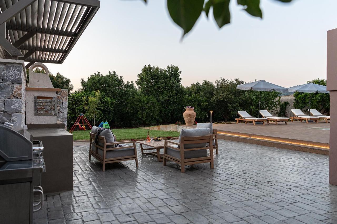 Villa Enny, 3 Bd With Private Heated Pool Agia  Exteriör bild