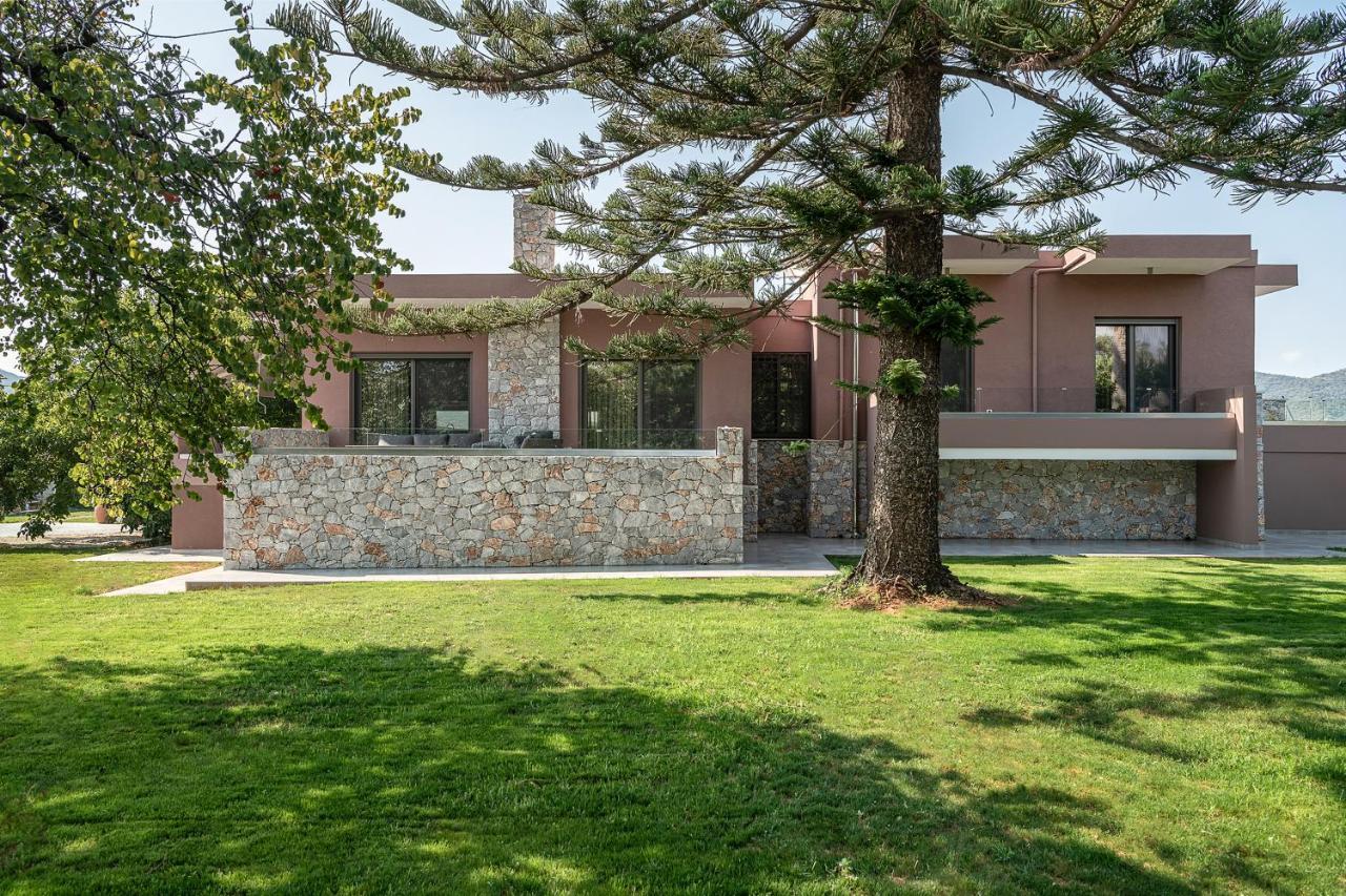 Villa Enny, 3 Bd With Private Heated Pool Agia  Exteriör bild